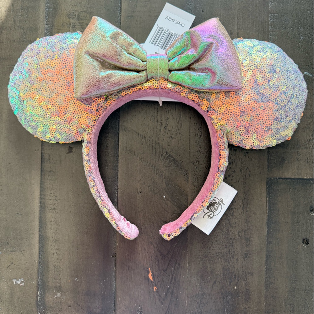 Disney Iridescent Minnie Mouse Ears Headband - Lavender